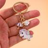 Cute Enamel Animal Horse Keychain Unicorn Key Ring Pendant for Car Key Holder Women Girls Handbag Accessories DIY Jewelry Gift