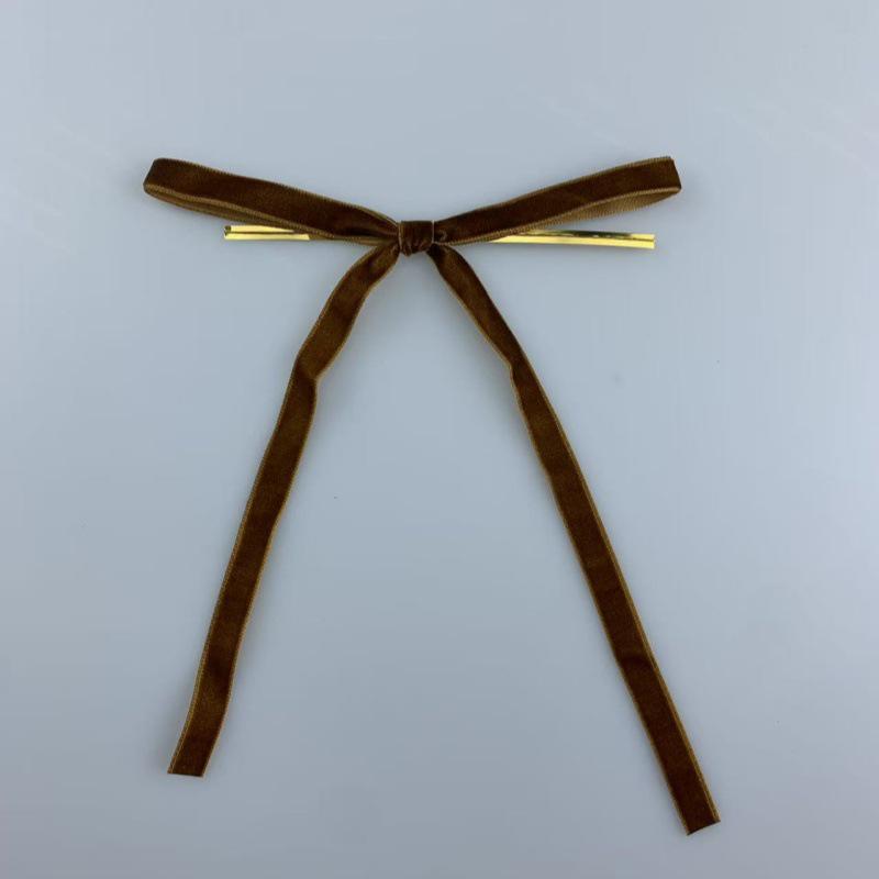 Set of 24 Velvet Bow Tie Ribbon Ornaments for Christmas Trees and Holiday Parties