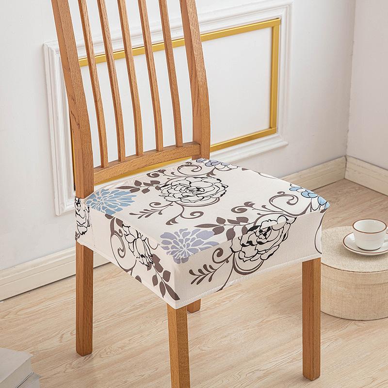 New Color Elastic Chair Cover Printed All-Inclusive Non-Slip Dining Chair Cushion Cover Home Hotel One-Piece Chair Cover