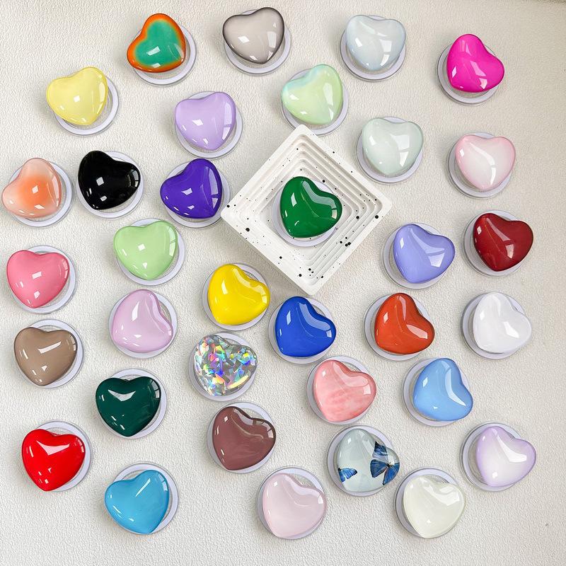 Magnetic Suction Retractable Desktop Love Glass Mobile Phone Airbag Bracket Watching Drama Style Lazy Support Frame