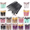 20Pcs Makeup Brushes Set Professional Plastic Handle Soft Synthetic Hair Powder Foundation Eyeshadow Make Up Brushes Cosmetics