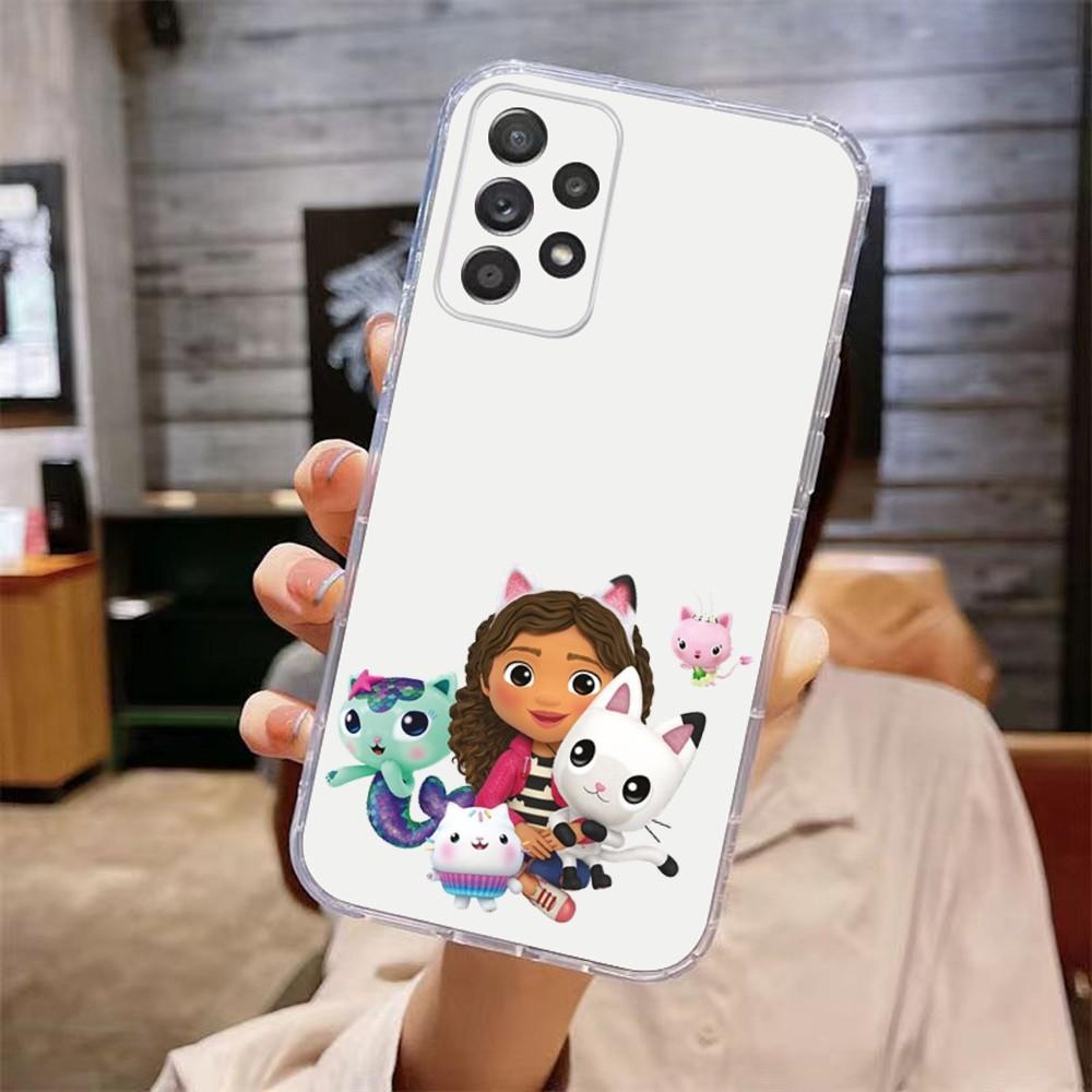 Cute G-Gabbys D-Dollhouse Phone Case For Samsung Galaxy A71,70,52,51,40,31,A50,30S,21S,Note20ultra Transparent Cover