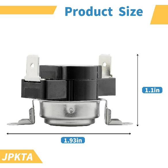 137032600 134120900 Dryer Thermal Limiter 3204267 Thermostat Replacement Part Compatible with Frigidaire Electrolux Kenmore Dryers - Repalces 1489053