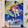 Anime Lucky Star Comedy Colorful Tapestry Wall Hanging Bohemian Wall Tapestries Mandala Wall Art Decor