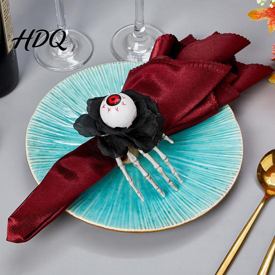 Reusable Napkin Rings Halloween Ring Pumpkin Eyeball