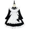 Original Super Cute Japanese-Style Black and White Maid Outfit Cross-Border Long-Sleeve Maid Costume Cosplay Performance Outfit