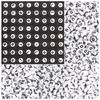 50/100/200pcs/Lot 7x4mm White A-Z Round Alphabet Acrylic Letters Beads Loose Spacer For Jewelry Making DIY Bracelet Accessories