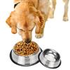 Non-Slip Stainless Steel Cat & Dog Bowl - Anti-Tip, Easy Clean, Durable Pet Basin