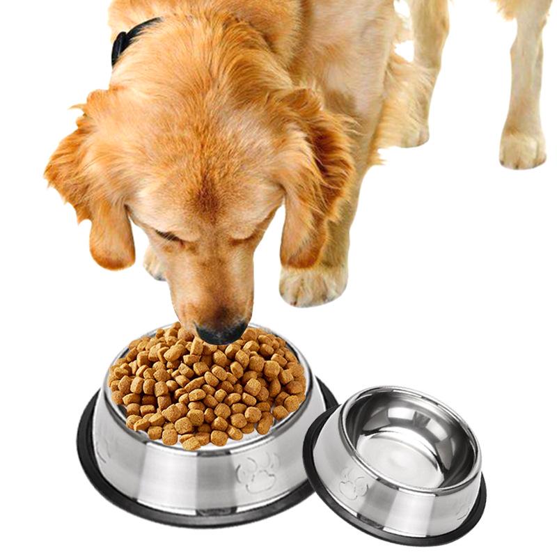 Non-Slip Stainless Steel Cat & Dog Bowl - Anti-Tip, Easy Clean, Durable Pet Basin