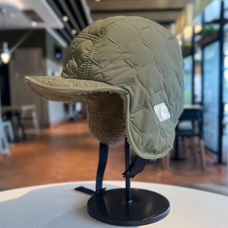 Zimní zesílené a sametové teplé čepice pro muže a ženy na lyže