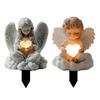 Decorative Angel Garden Stake 2D Yard Sign Collection Plaque Waterproof Stylish Cherubs Decoration for Outdoor Farmhouse