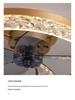 Luxury Ceiling Fan Light for Bedroom, Study, and Dining Room