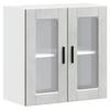 Vidaxl Kitchen Wall Cabinet with Glass Door, Porto, Grey