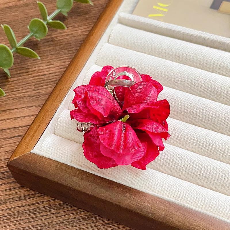 

Camellia Rose Double-Sided Claw Clip: Chinese Style Hair Accessory