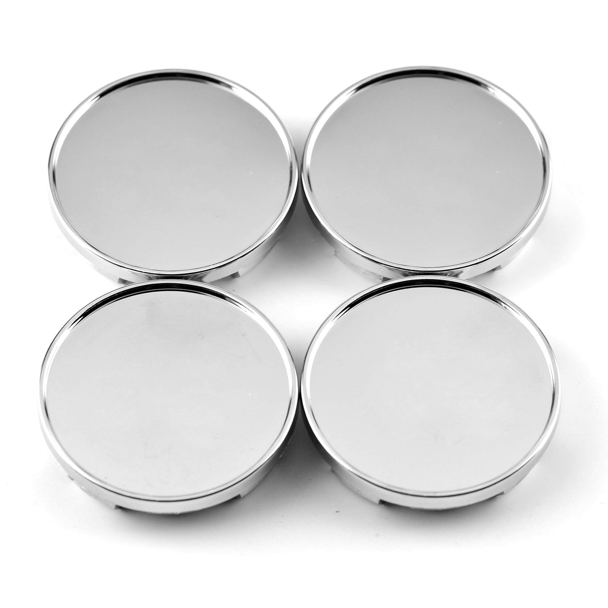 Серебристые центральные колпачки на диски, 64 мм и 58 мм, 4 шт., Кожухи на диски для DIY, Центральные колпачки