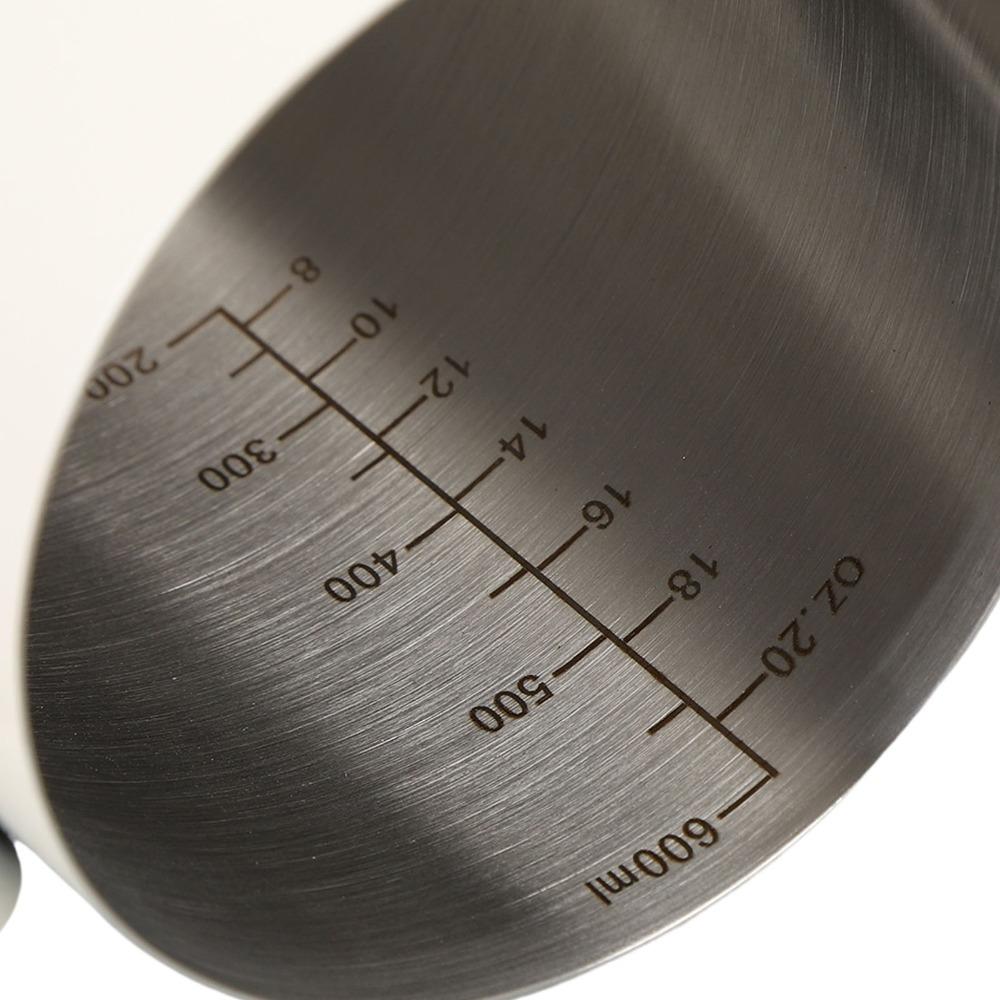 With Scale Milk Pitcher 304 Stainless Steel Latte Art Frothing Cup  Coffee Preparation