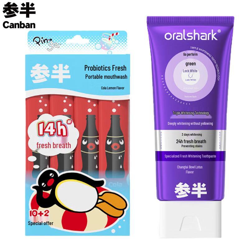 Набор зубной пасты и ополаскивателя для рта Canban