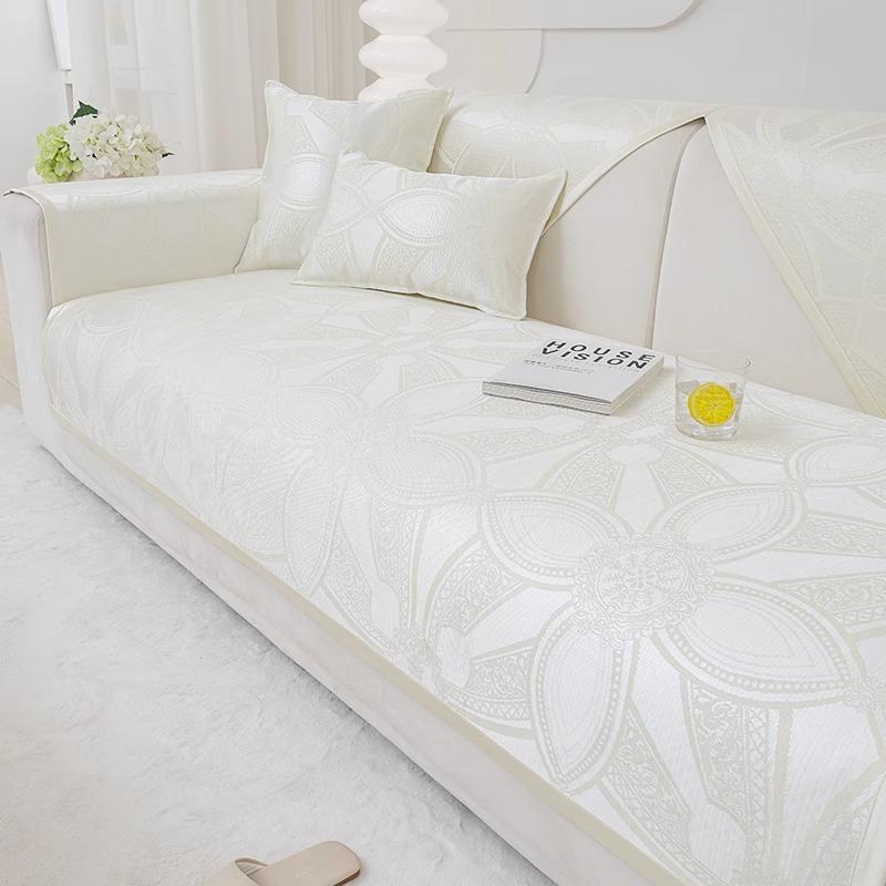 Summer Summer Summer Mat Sofa Cushion High -End Non -Slip Ice Silk Cushion Light Luxury Modern Sofa Cover Cover Cloth