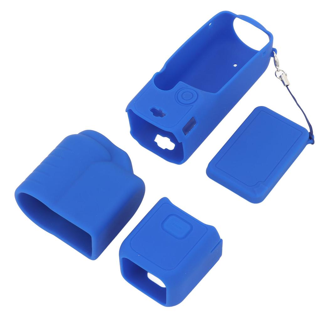 4 in 1 Protective Case Cover for 3 Silicone Screen Lens Protector Sleeve Action Camera Accessories Set with Lanyard