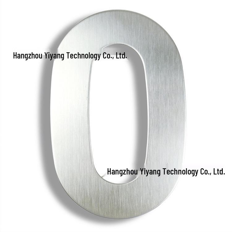 15CM 3D Stainless Steel Outdoor House Number - 6 Inch