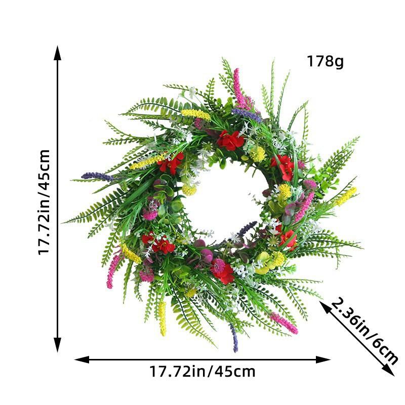 Texas Wildflower Wreath Outdoor Garden Decor Mini Small Medium Large Plastic Hanging