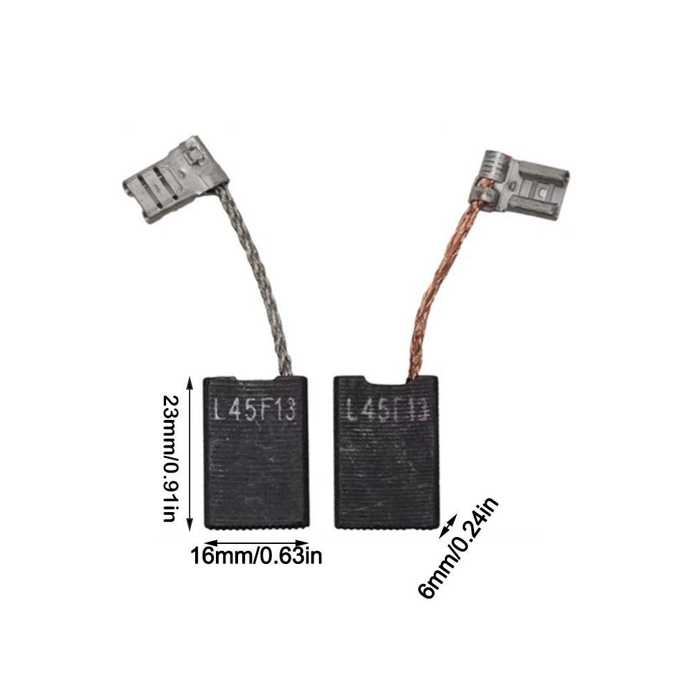 2Pcs Copper Terminals Carbon Brushes Graphite Rectangular Brush Blocks Angle Grinder Repair
