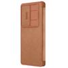 NILLKIN Qin Pro Series for Samsung Galaxy S25 Ultra Case with Card Slots Leather Phone Cover
