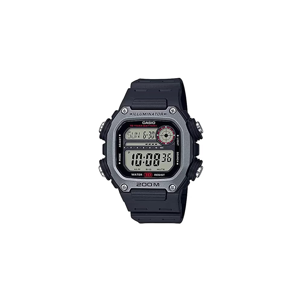 Casio Standard Digital Watch DW-291H-1AV Men s Black Waterproof Lightweight Design
