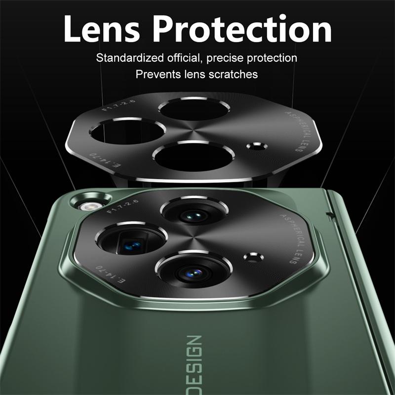 Plating Hinge protection Armor Shockproof Lens protection Pen Slot Cover for OnePlus Open / for Oppo Find N3 with Tempered Glass