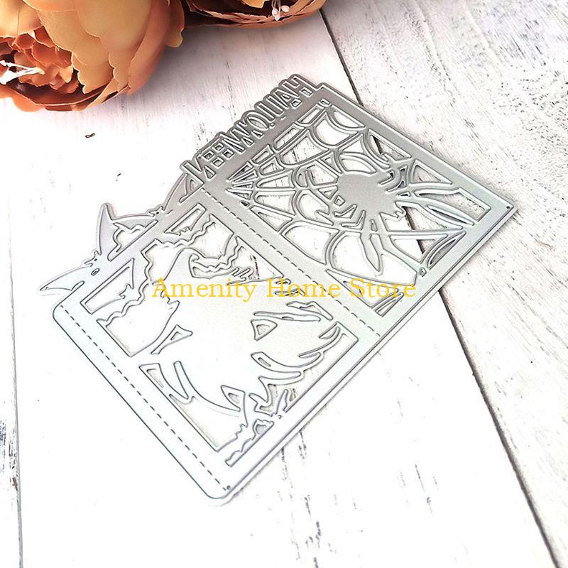 F26C Halloween Witch Metal Cutting Dies Stencil DIY Scrapbooking Album Stamp Paper Ca