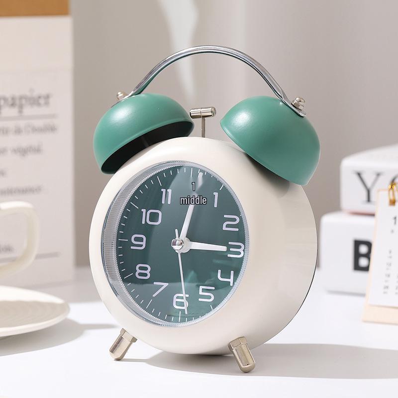 Super Loud Cartoon Metal Desktop Alarm Clock - Silent, Creative Digital Wake-Up Clock