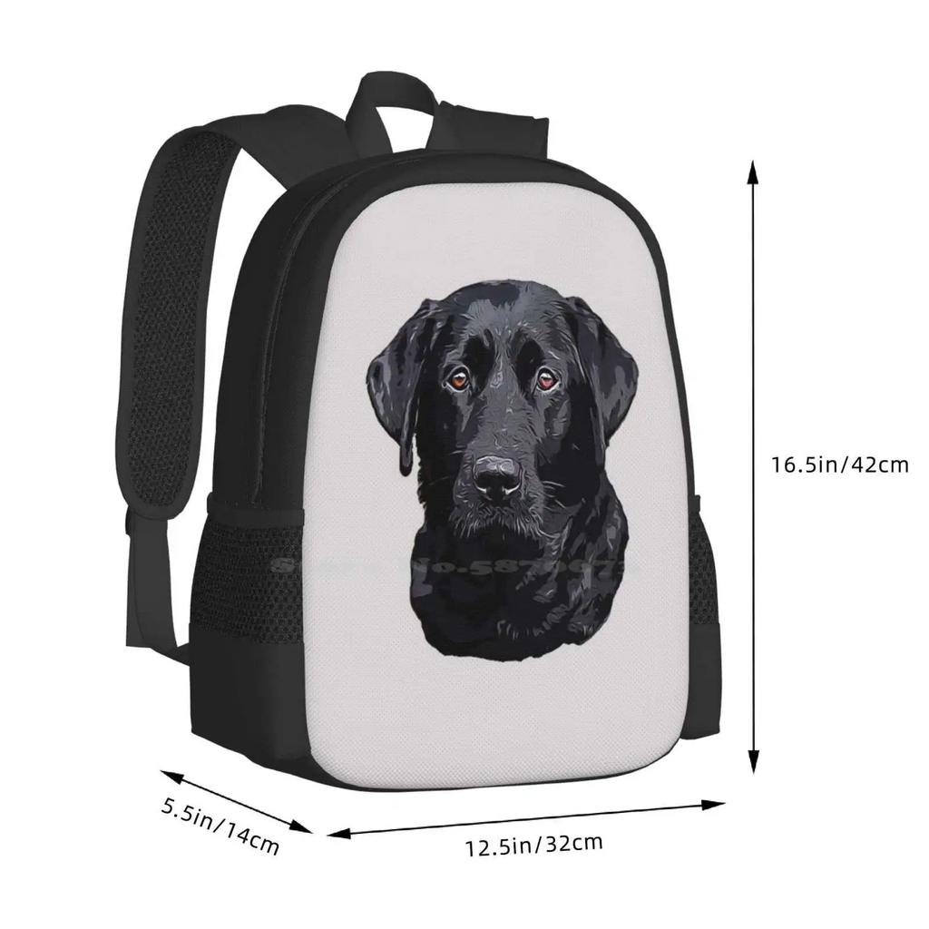Labrador Retriever Black Dog Hot Sale Backpack Fashion Bags Labrador Retrievers Labrador Retriever Puppy Cute Labrador
