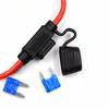 5/10 adet Sıralı Araba Mini Bıçak Adaptörü Sigorta Tutucu 12V Kablo Kesme Anahtarı Soketi için Sıçrama Geçirmez Nem Geçirmez Sıçrama Geçirmez
