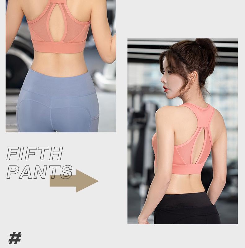 Juyitang Women's High-Strength Shockproof Sports Bra for Running, Yoga, and Fitness