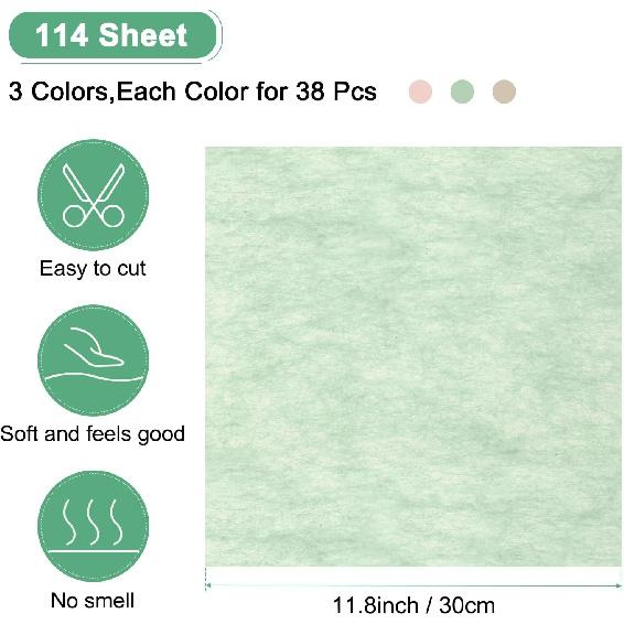 M METERXITY 114 Sheet Korean Cotton Wrapping Flower Paper - Floral Wrapping Paper Waterproof Bouquet Wrapping Paper Apply to Gift