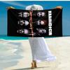 1pc Rammstein3 Beach Towel, Comfortable and Thick, and Swimming/Bath/Picnic/Camping Towel, Suitable for Seaside Beaches