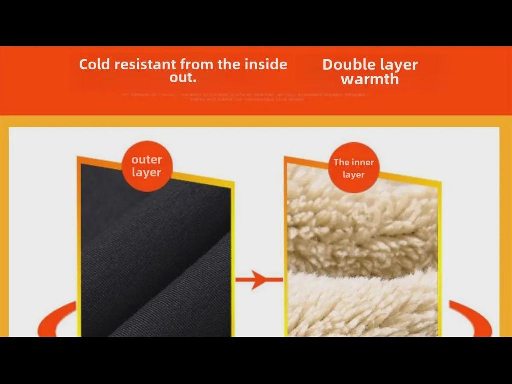 Men's Korean Style Thickened Fleece Hooded Jacket