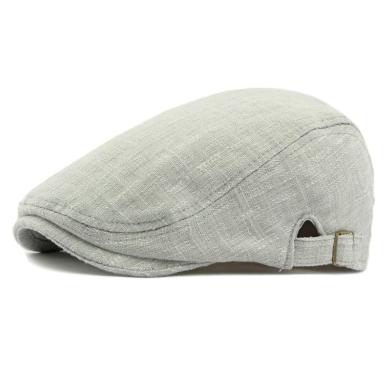Men's Spring Beret British Vintage Forward Cap Women's Peaked Cap