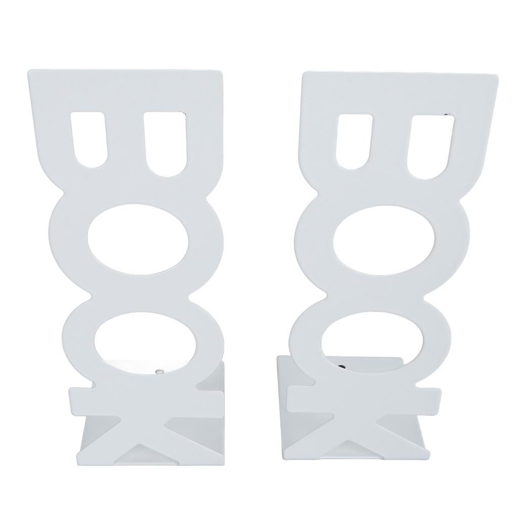 1 Pair Book End Decorative L Shaped Keep Upright Slip Resistant Book Stopper for School
