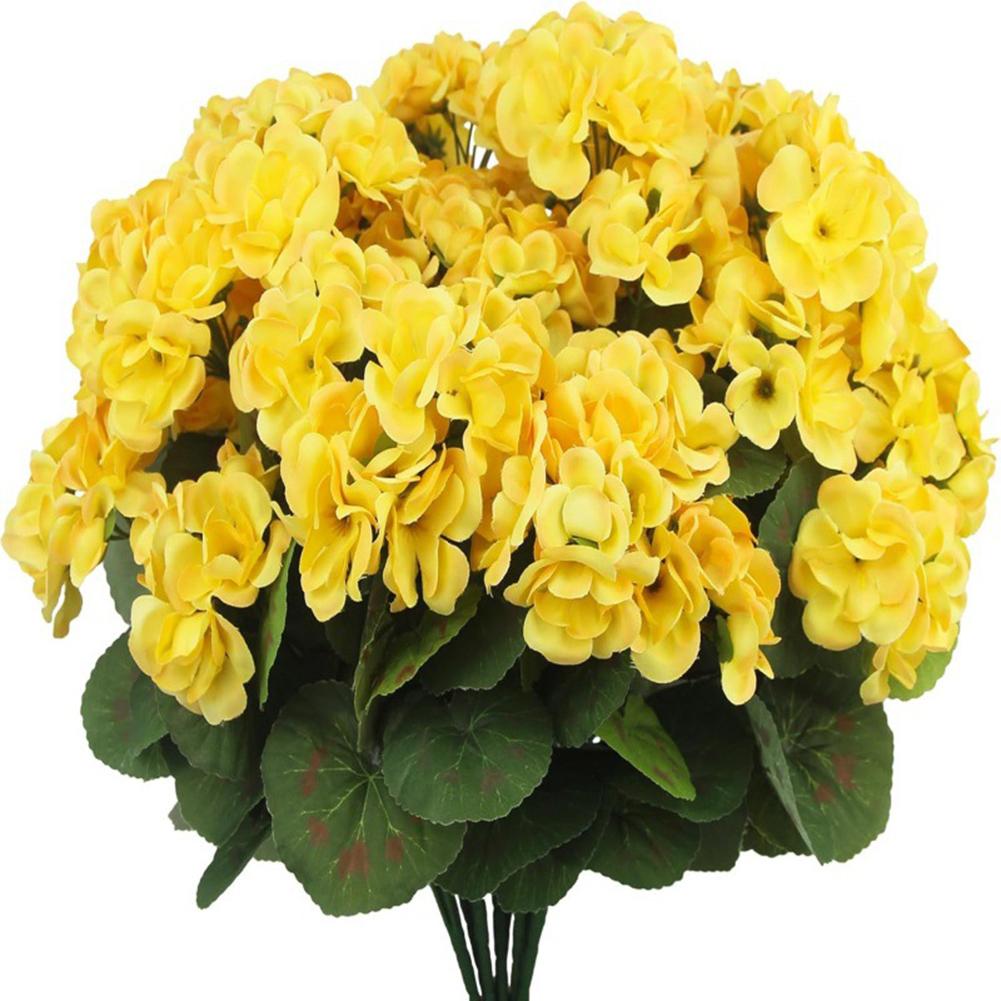 Silk Flower Arrangement Simulation Begonia Flower Lifelike Details