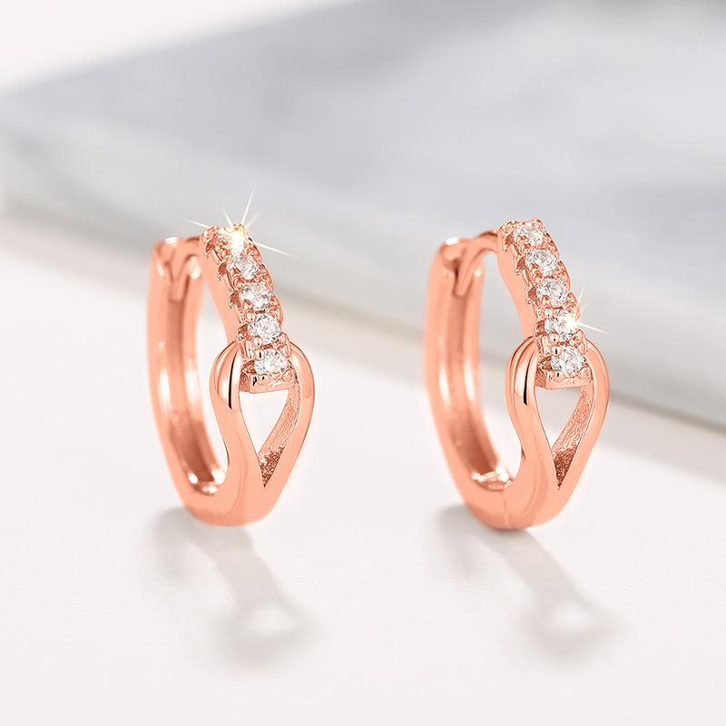 

Exquisite earrings for women, earrings, elegant micro-inlaid zircon ear buckles