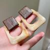 Fashion Statement Geometric Acrylic Square Drop Earrings for Women New Dangling Resin Fashion Earrings