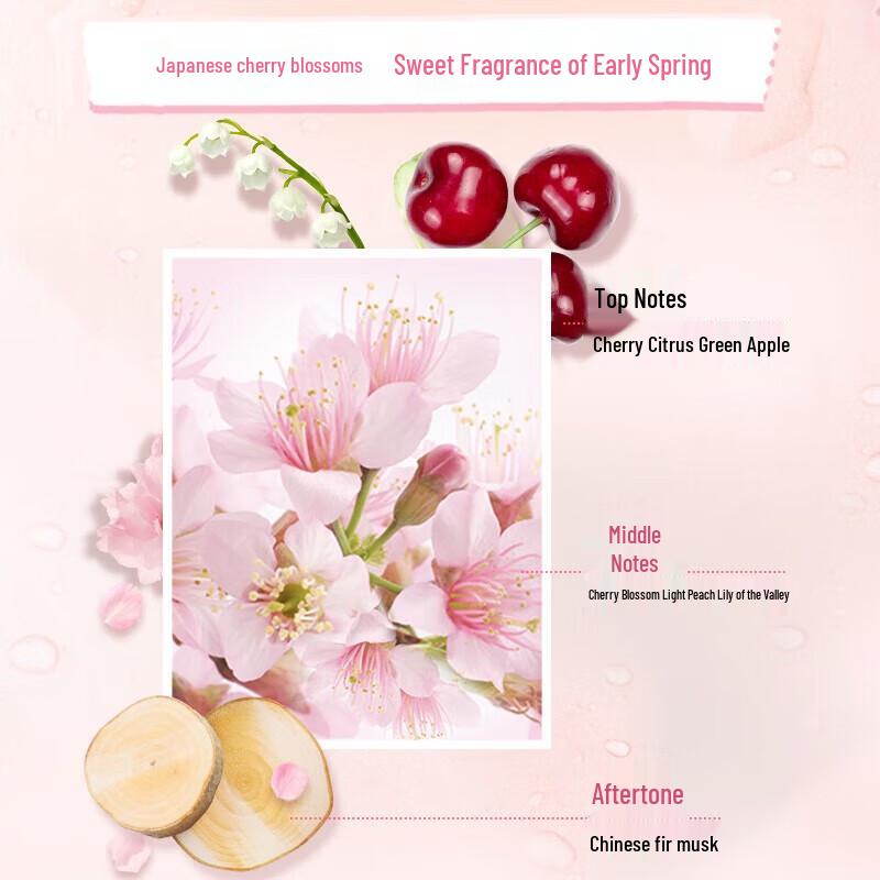 OMO Natural Workshop Cherry Blossom Sweet Scent Soft Care Laundry Gel Beads