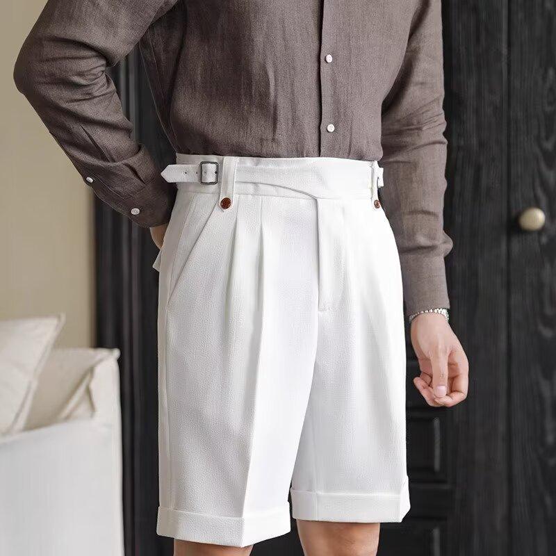 Men's Trendy Summer White Japanese-Style Stretch Shorts