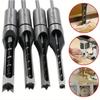 1pc 6/8/12.5mm HSS Square Hole Drill Bit Auger Bit Steel Mortising Drilling Craving Woodworking Tools
