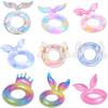 Bow Rabbit Ears Wings Mermaid Unicorn Design Thickened Swimming Ring Kid For