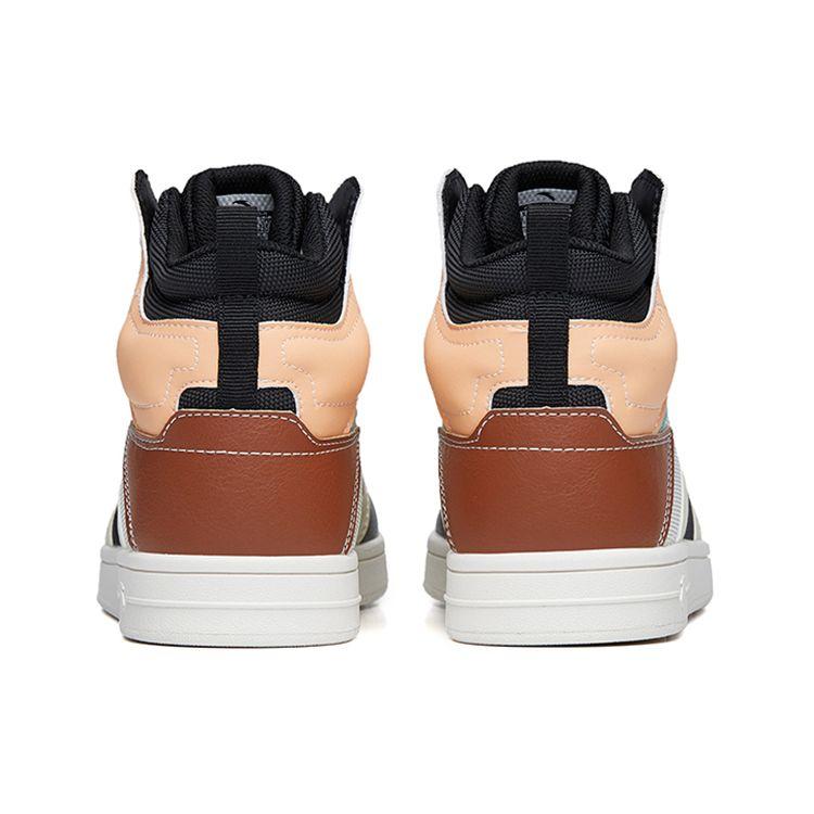 Anta Street Fun Casual High-Top Skate Shoes Women Sneakers White Black 122238067-2