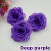 NEW10PCS/Lot 8CM Deep Purple Artificial Rose Silk Flower Heads DIY Wedding Home Decoration Festive Party Supplies Can Mix Color