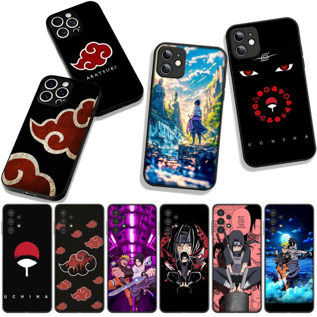 for Motorola Moto G54 G05 G24 G55 G75 G85 G15 G86 Power Edge 50 30 Fusion neo Pro Case Sasuke Uchiha Itachi Akatsuki Narutos