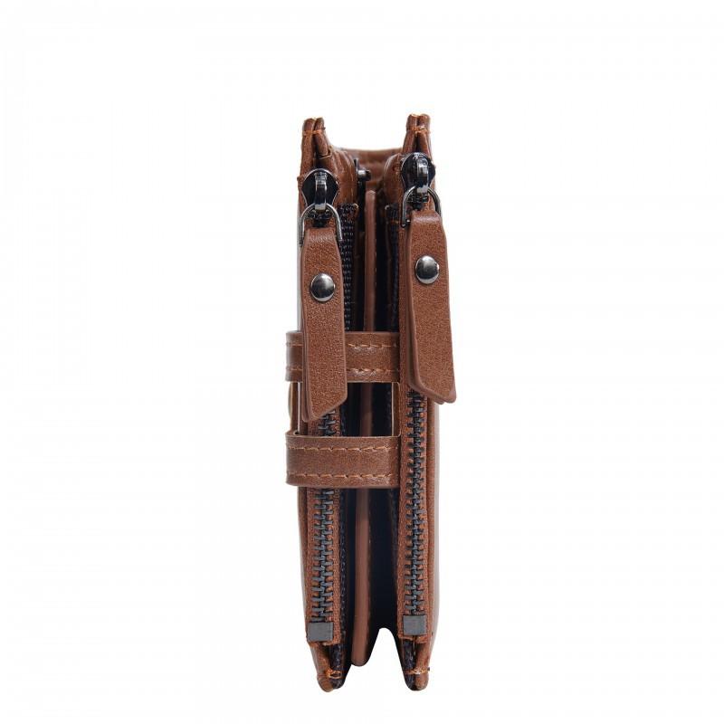 New Men's Wallet Retro Fashion Short Style Multi Card Buckle Soft Leather Clip Zipper Coin Purse